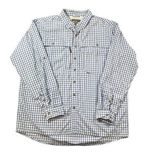 Drake Waterfowl Shirt Mens 2XL Wingshooter Vented Fishing Roll Tab Sleeves